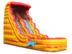 Toboggan D'eau Gonflable De Feu Et De Glace