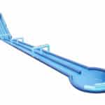 Aqua Slide Double Pistes Avec Glisse Sur Bache