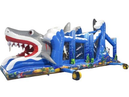 Parcours Obstacles Gonflable Requin