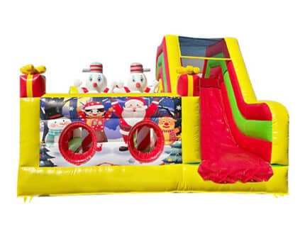 Parcours Gonflable Obstacles Bonhomme De Neige