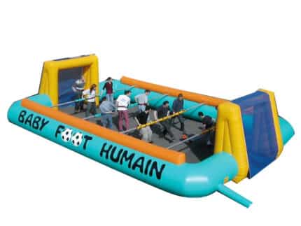 Baby Foot Humain Gonflable 4 Barres 12 Joueurs