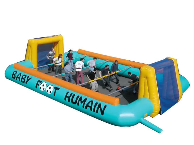 E106602 Baby Foot Humain Gonflable 4 Barres 12 Joueurs – Image 1