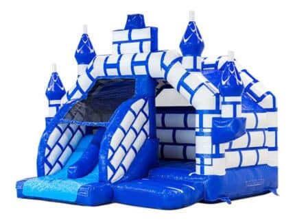 Combo Gonflable Château De Glace Double Toboggan