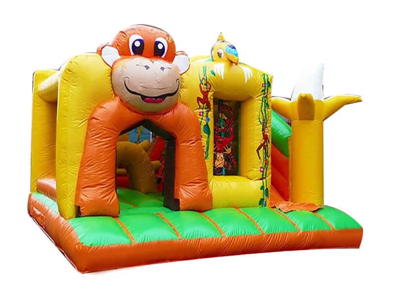 E132619 Château Combo Gonflable Jungle Singe – Image 1