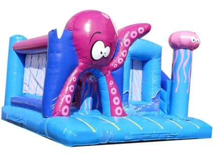 Château Combo Gonflable Pieuvre Géante