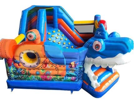 Combo Gonflable Requin Avec Toboggan