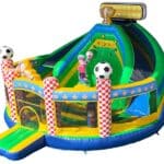 Château Gonflable Multiplay Stade De Football Avec Toboggan