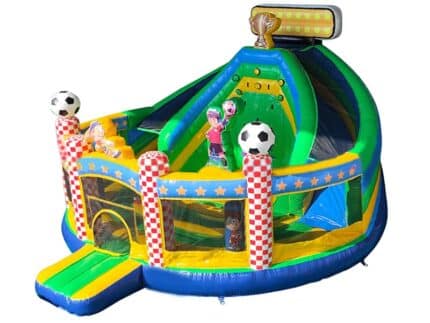 Château Gonflable Multiplay Stade De Football Avec Toboggan