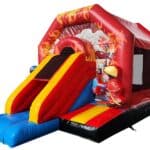 Château Gonflable Pompiers Avec Toboggan